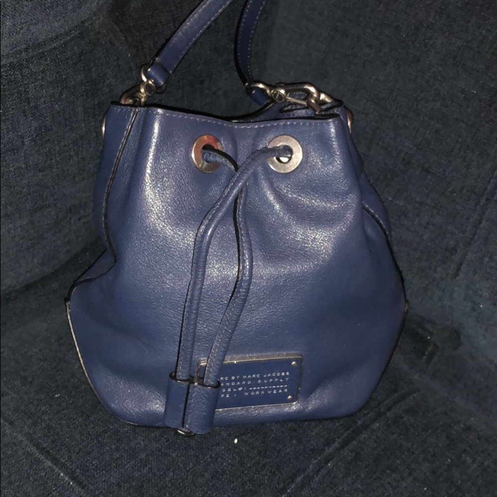Blue Marc by Marc Jacobs bucket crossbody bag